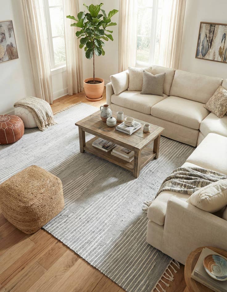 Detail image of 10' x 13' Chindi Cotton Rug