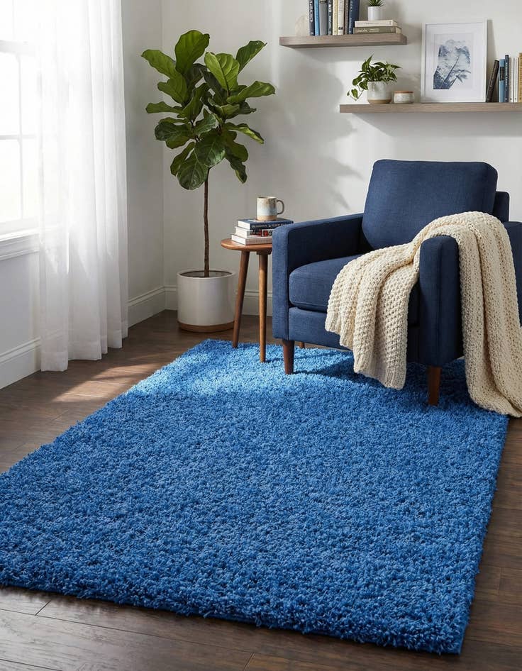 Detail image of 4' x 6' Solid Shag Rug