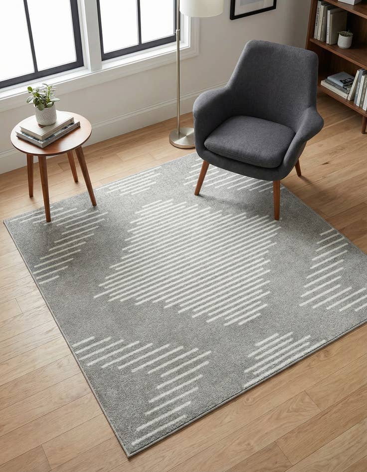 Detail image of 5' 3 x 5' 3 Kai Square Rug