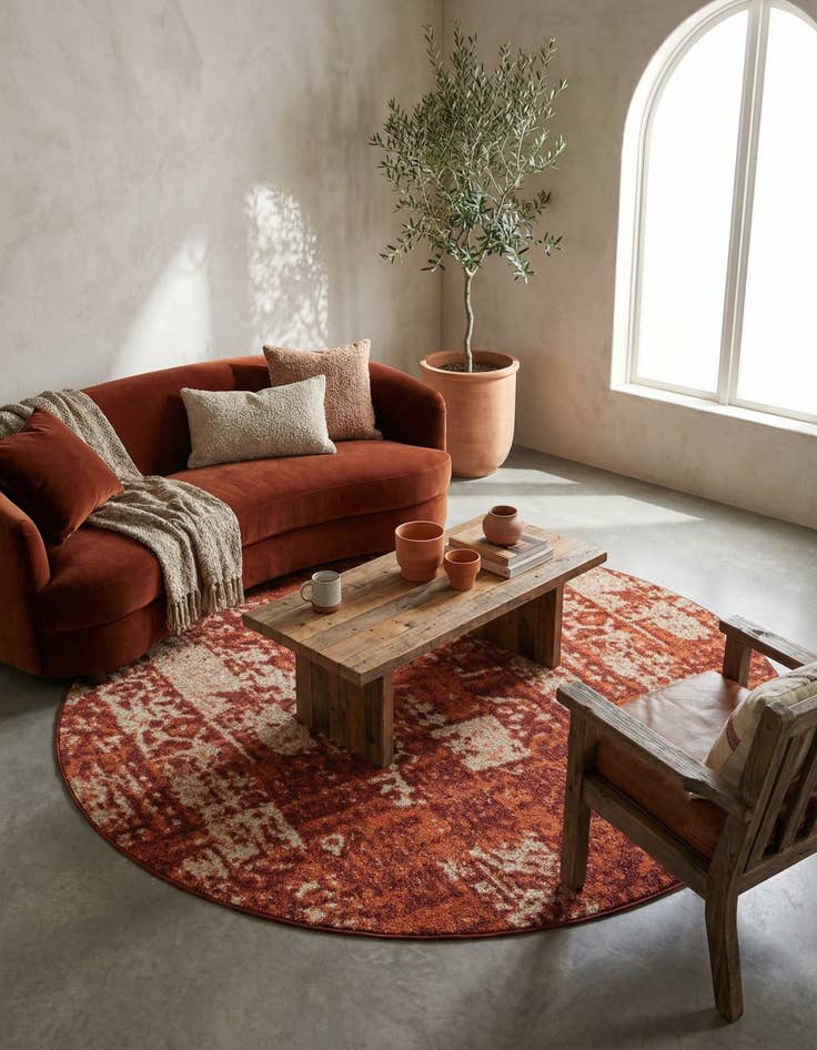 Detail image of 7' 10 x 7' 10 Equinox Round Rug