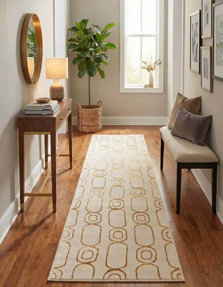 Detail image of 2' x 8' Vogue Geo Runner Rug