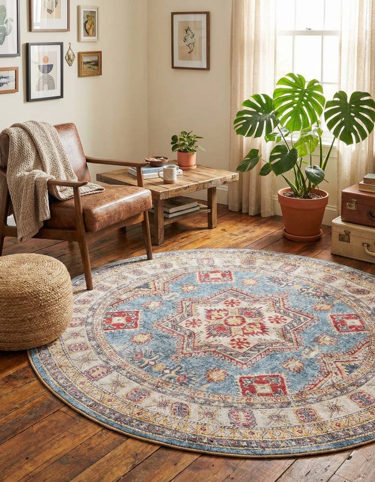 Detail image of 5' 1 x 5' 1 Timeless Round Rug