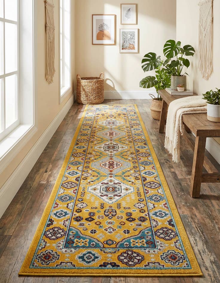 Detail image of 2' x 8' Kamala Washable Runner Rug