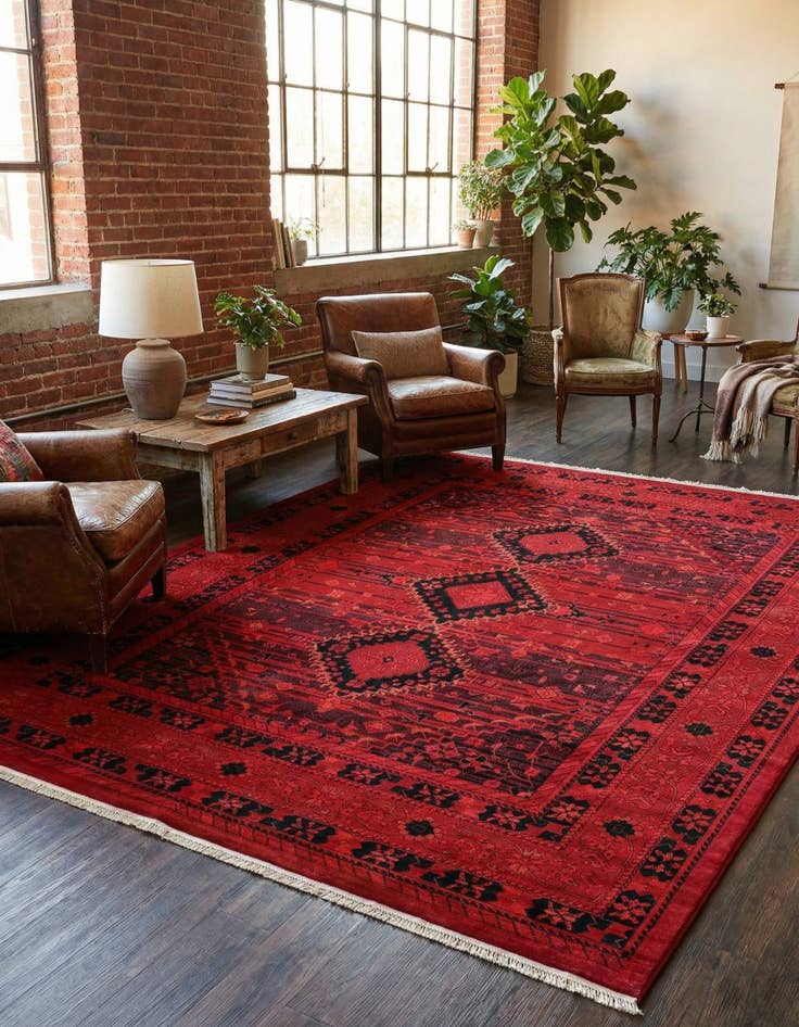 Detail image of 10' x 13' Bokhara Rug