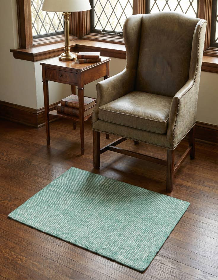 Detail image of 2' 2 x 3' 1  Hand Woven Jill Zarin English Manor Farmhouse Wool Rug