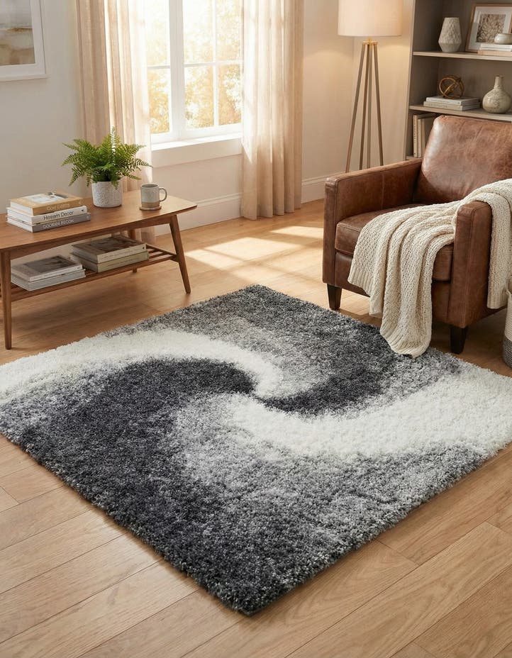4' x 4' Soft Touch Shag Square ...