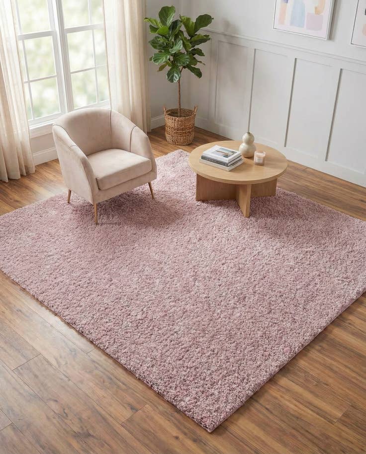 Detail image of 7' 10 x 7' 10 Soft Solid Shag Square Rug