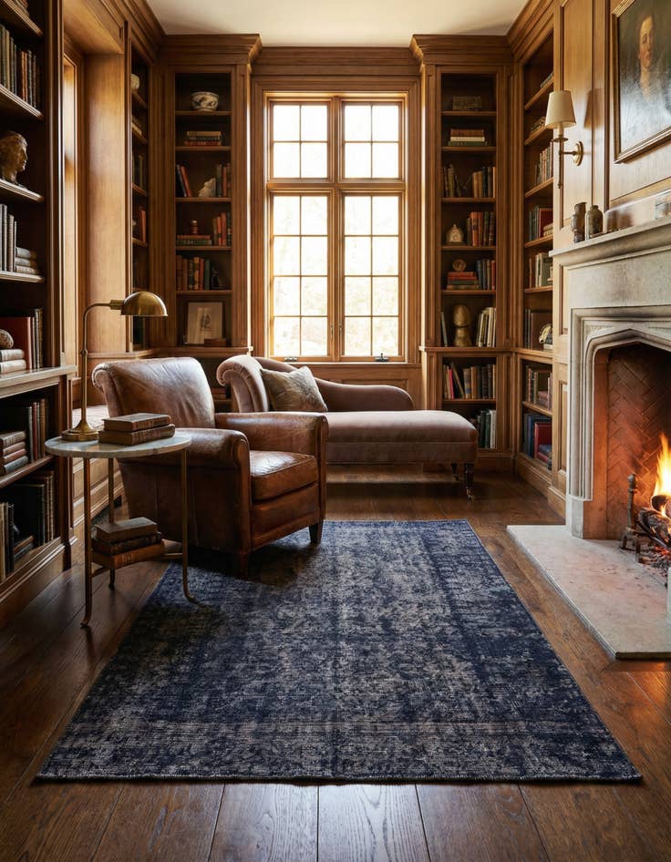 Detail image of 3' 10 x 6' Hand Knotted Ultra Vintage Persian Wool Rug