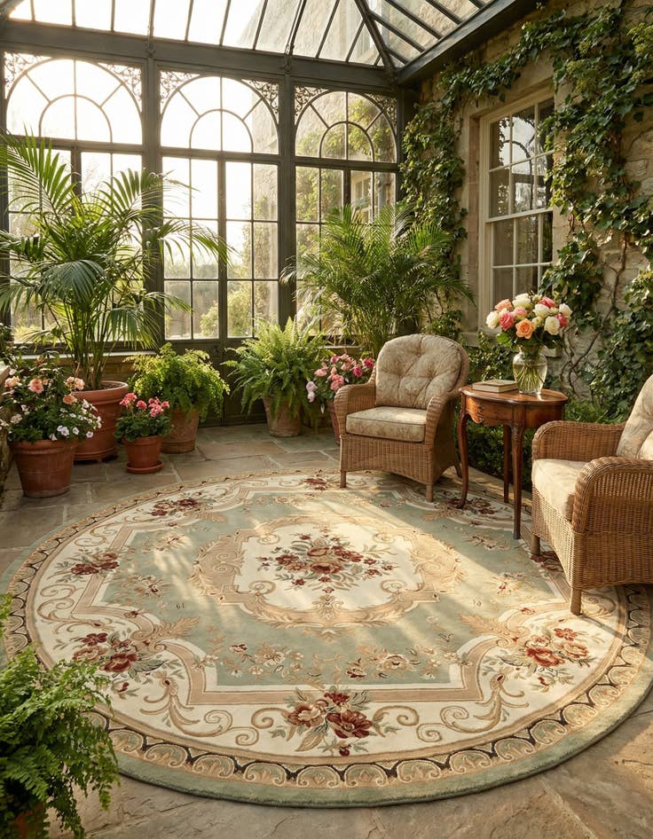 Detail image of  13' x 13' Chateau Round Rug