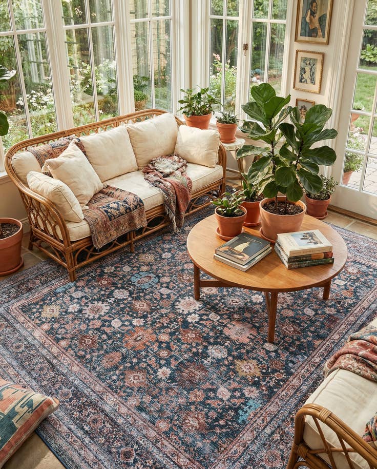 Detail image of 7' 10 x 7' 10 Yara Square Rug