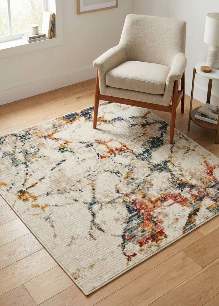 4' x 4' Gemstone Square Rug