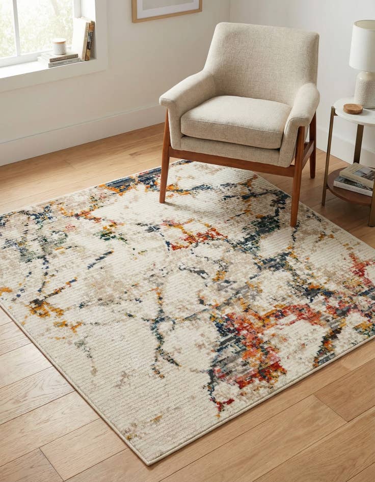 Detail image of 4' x 4' Gemstone Square Rug