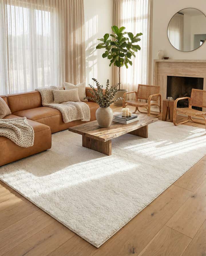 10' x 14' Solid Shag Rug