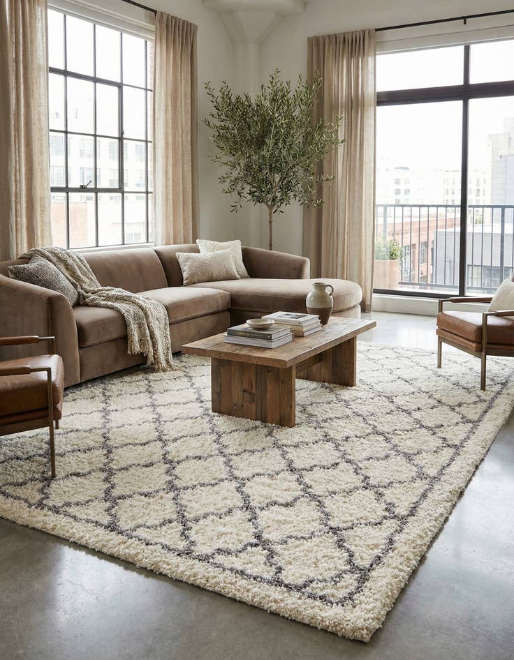 Detail image of 10' x 14' Infinity Shag Rug