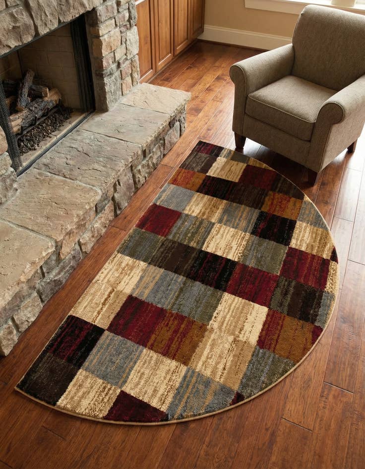 Detail image of 3' x 6' Coffee Shop Hearth Rug