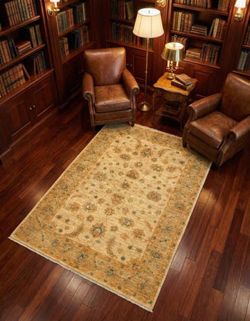 4' 1 x 5' 6 Ziegler Wool Rug