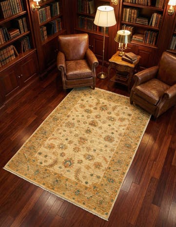 4' 1 x 5' 6 Ziegler Wool Rug