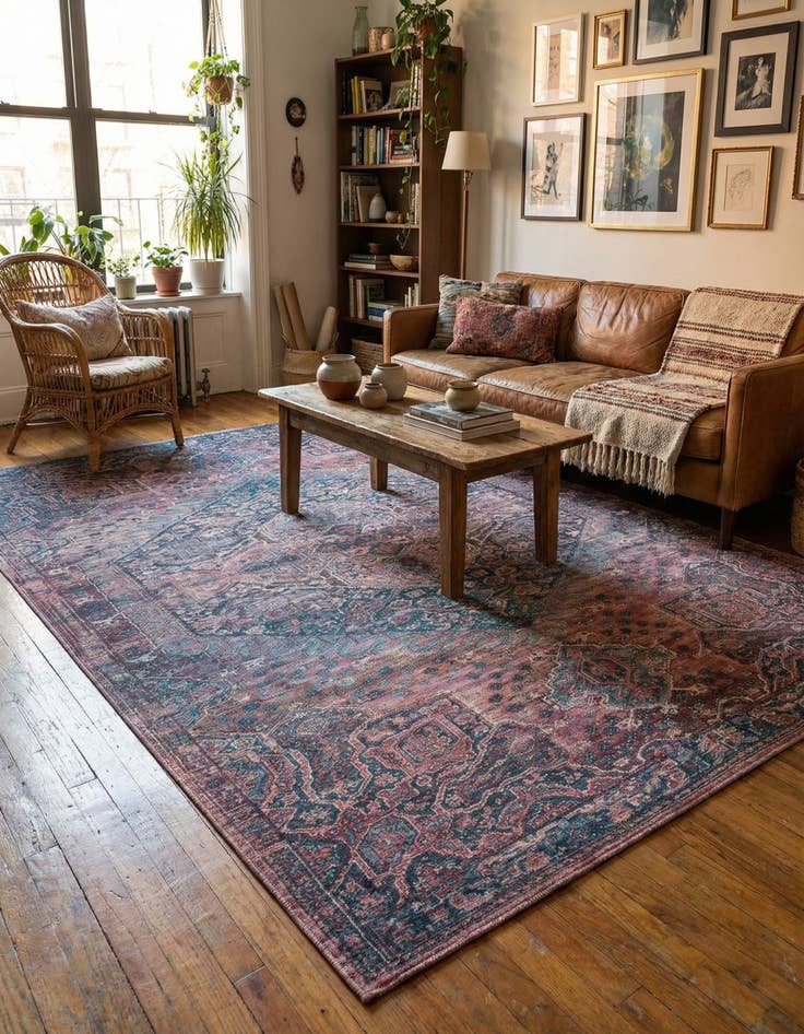 Detail image of 9' 2 x 12' Washable Maahru Rug