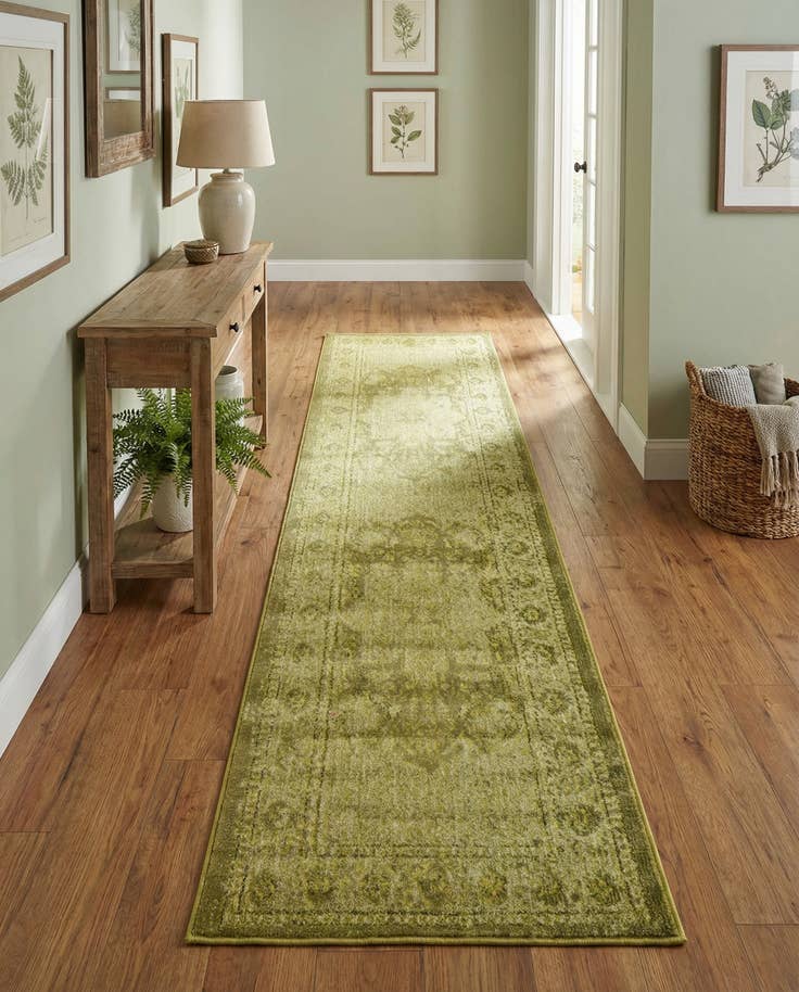 Detail image of 2' 7 x 10' Washable Fleur Runner Rug