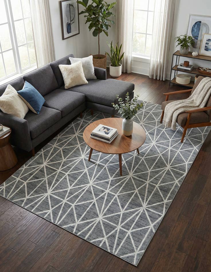 Detail image of 7' x 10' Lattice Trellis Rug