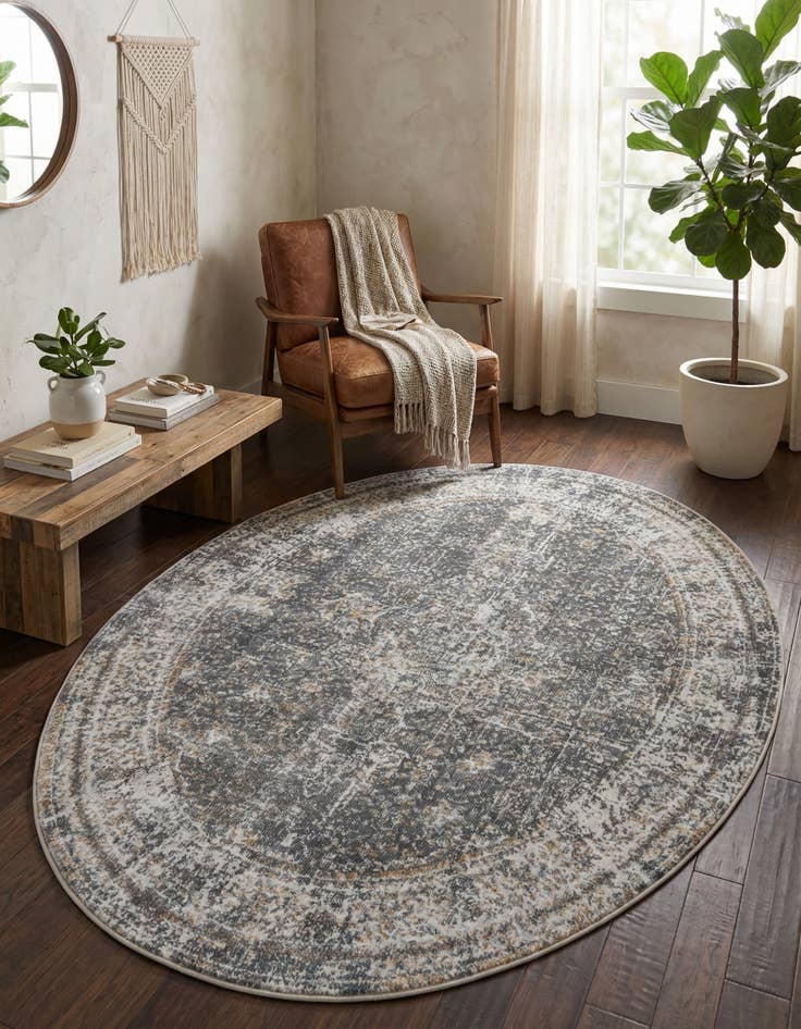 Detail image of 4' 3 x 6' Santiago Oval Rug