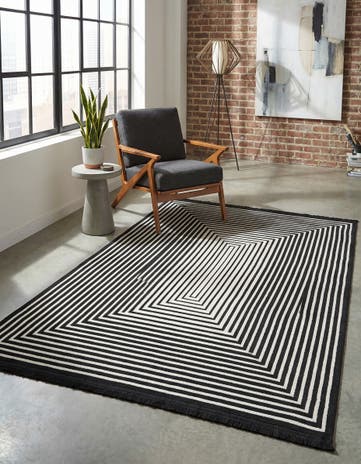 Black and White Milano Rug