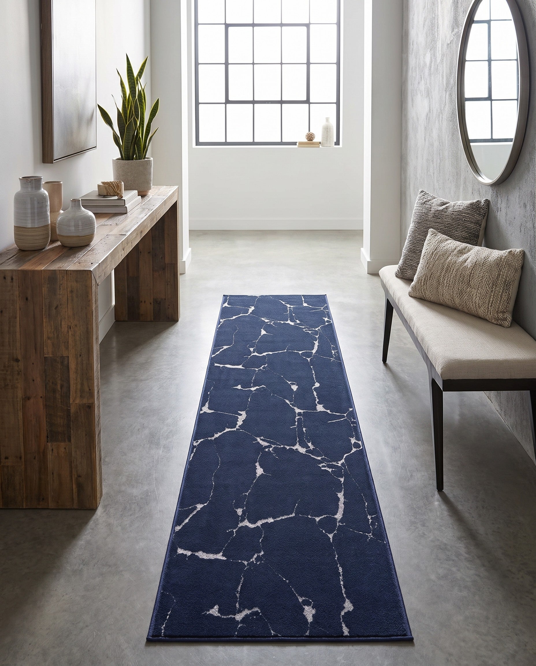 2' x 8' Vogue Geo Runner Rug