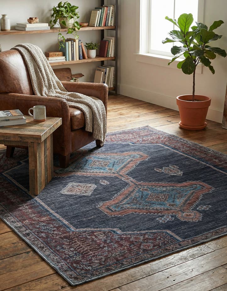 5' 3 x 5' 3 Washable Sisu Square Rug
