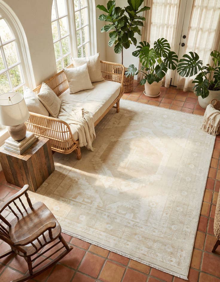 Detail image of 7' 10 x 10' Nain Design Rug