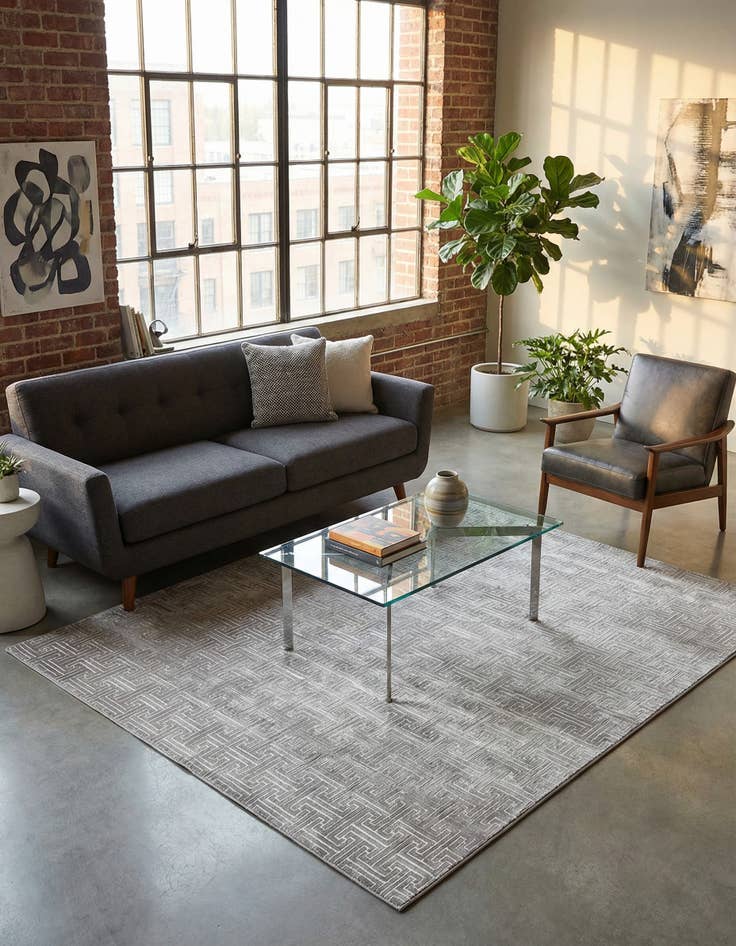 Detail image of Jill Zarin 7' 10 x 7' 10 Uptown Park Avenue Square Rug