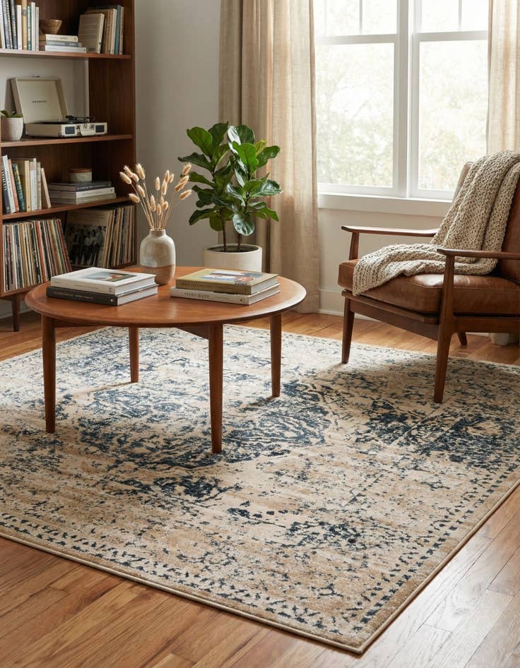 Detail image of 6' x 6' Eliza Square Rug