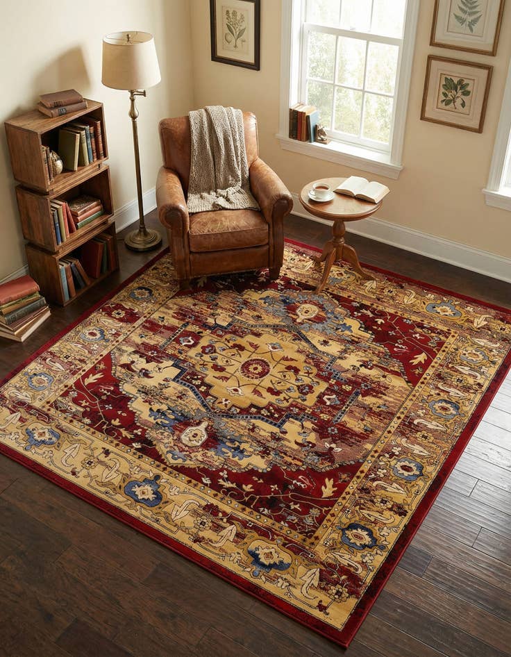 Detail image of 8' x 8' Georgetown Square Rug