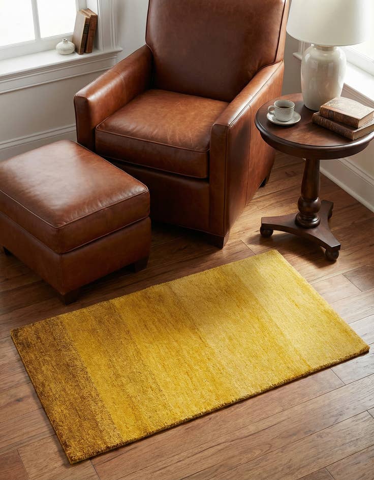 Detail image of 2' 6 x 4' 9 Hand Knotted Kashkuli Gabbeh Wool Rug