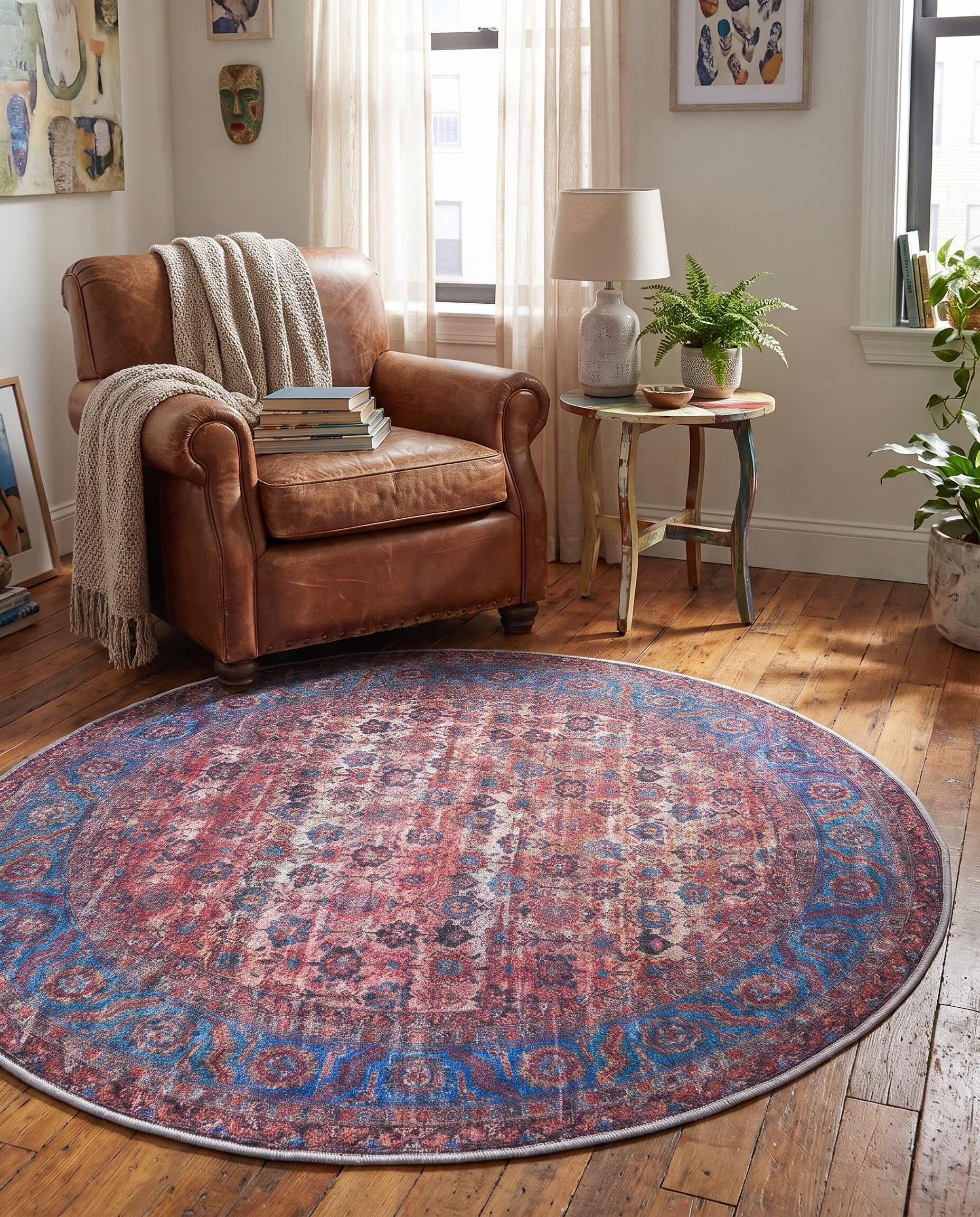 125cm x 125cm Maahru Round Rug