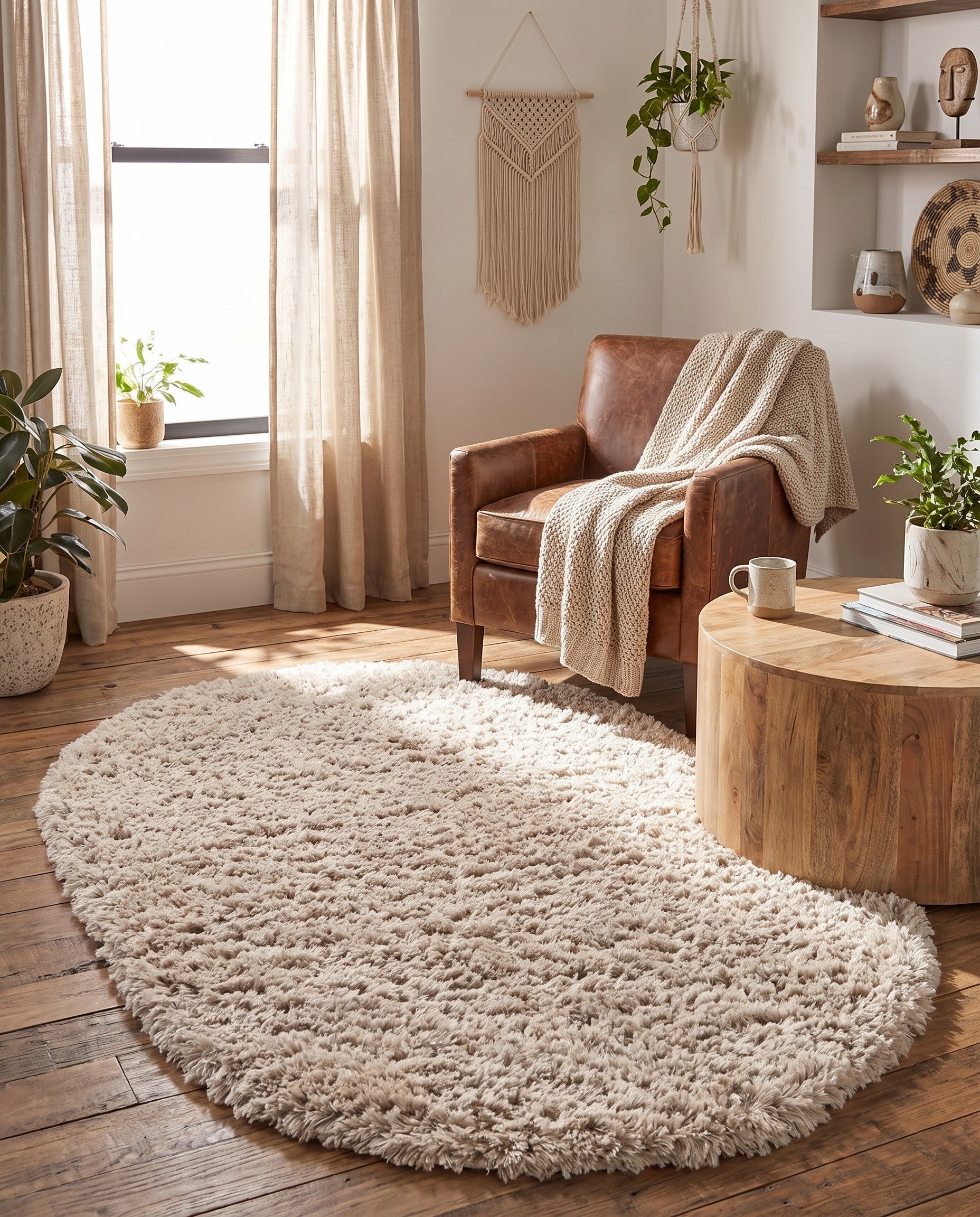 4' x 6' Infinity Shag Oval Rug