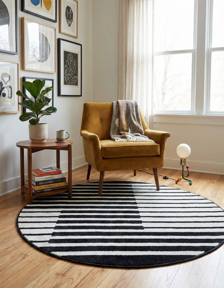 Detail image of 5' x 5' Oslo Round Rug