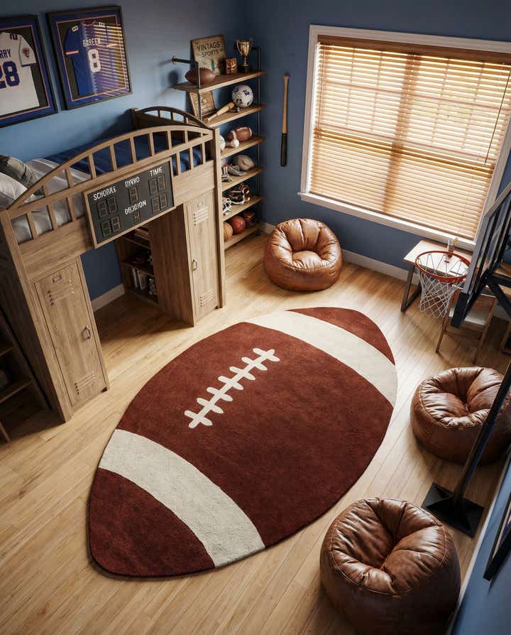 5' 11 x 10' 6 Playtime Kids Wool Freeform Rug