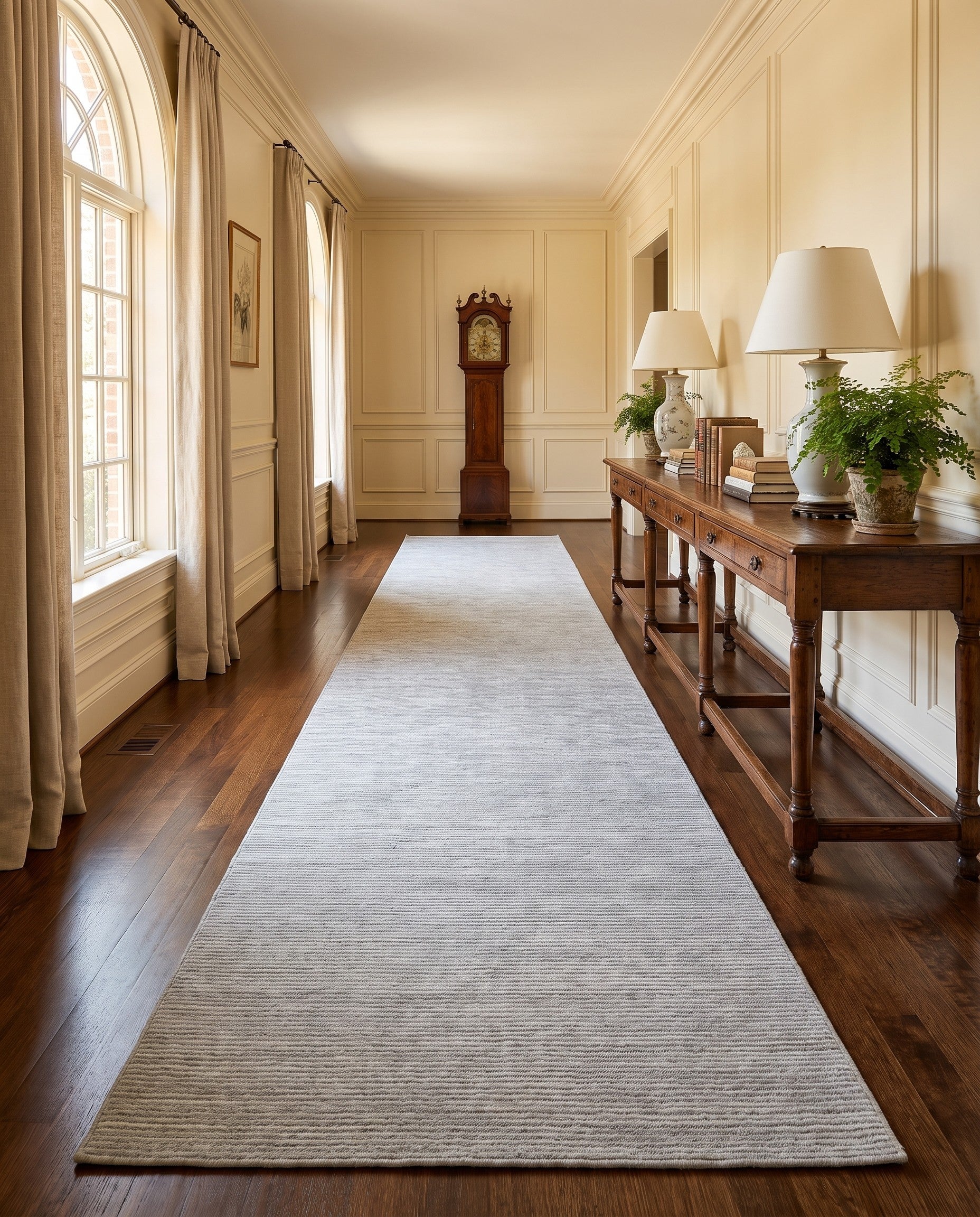 3' 3 x 26' 3 Hand Woven Jill Zarin English Manor Wool Runner Rug
