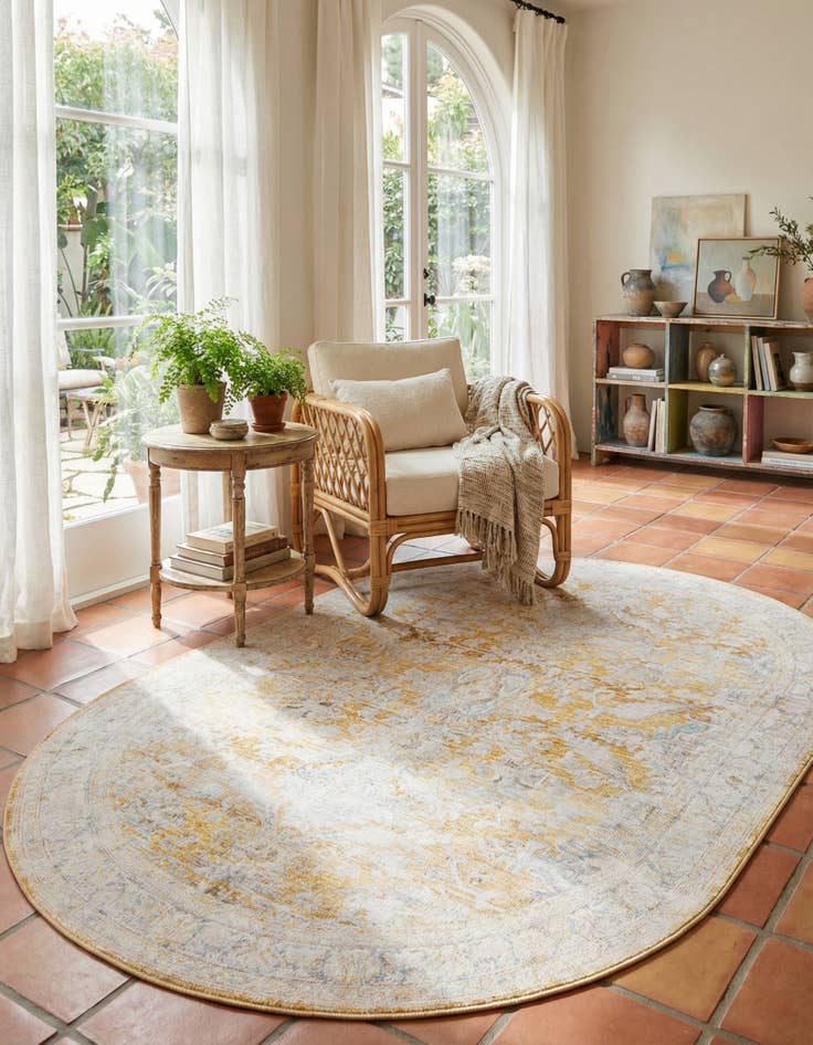 Detail image of 7' 6 x 10' 6 Timeless Oval Rug