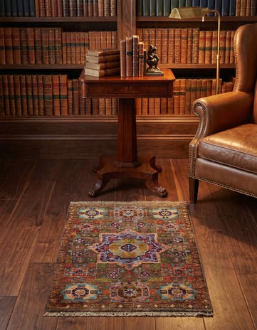 2' 1 x 2' 11 Hand Knotted Mamluk Ziegler Rug