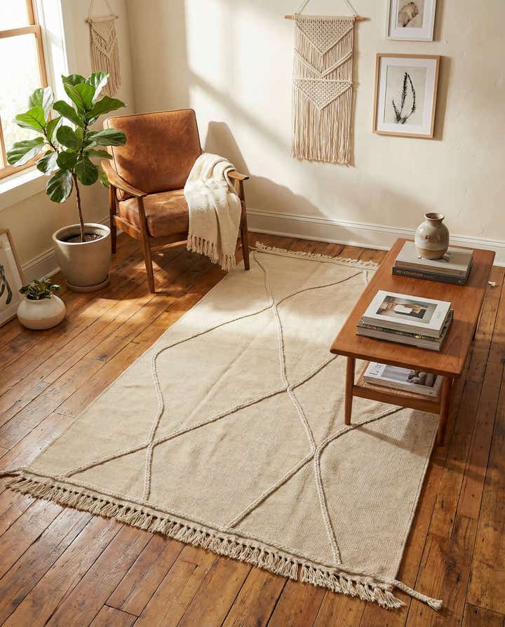 3' 5 x 5' 1 Hand Knotted Moroccan Wool Rug