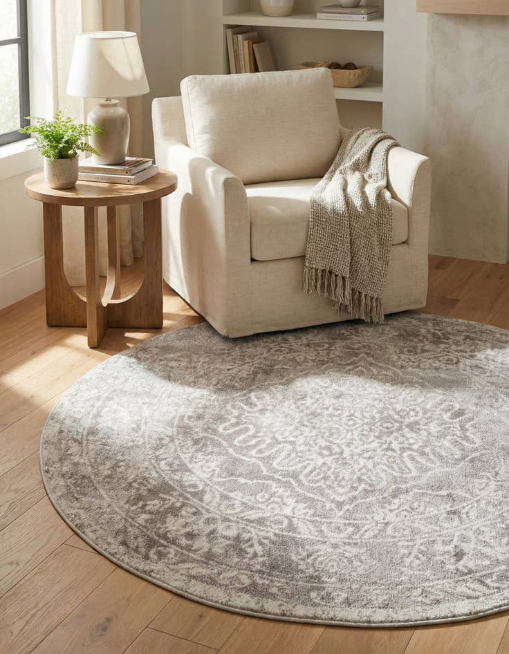 Detail image of 5' 3 x 5' 3 Oxford Round Rug