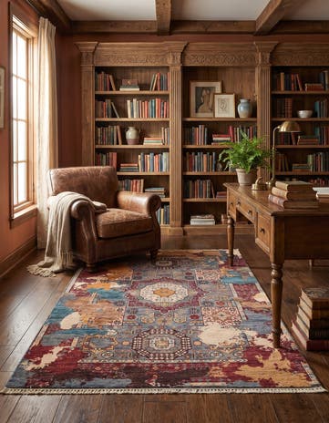 3' 3 x 4' 11 Hand Knotted Mamluk Ziegler Rug