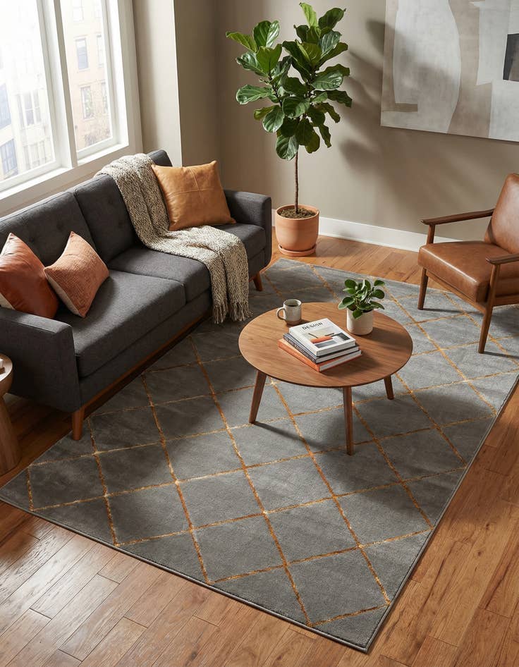 Detail image of 5' 3 x 8' Vogue Geo Rug