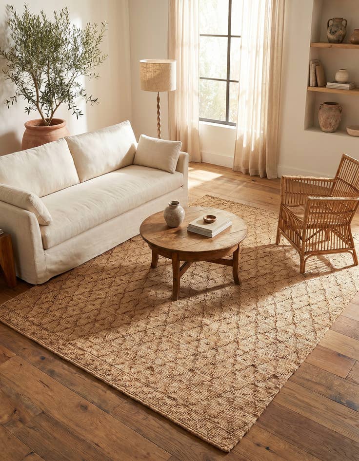 Detail image of 7' 10 x 10' Hand Woven Larsa Jute Rug