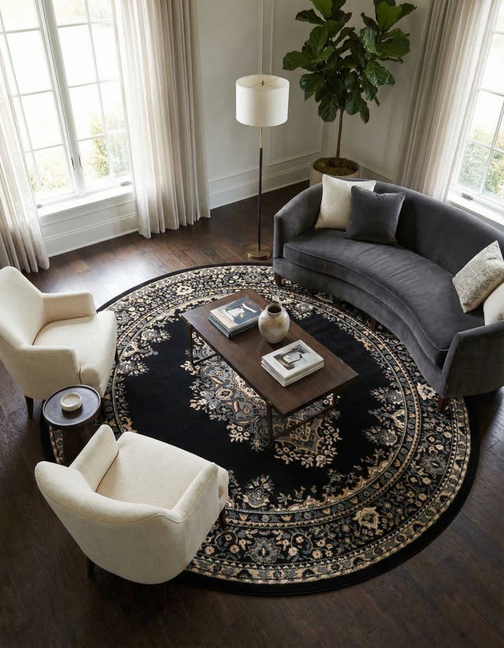 Detail image of 7' 10 x 7' 10 Amaya Round Rug