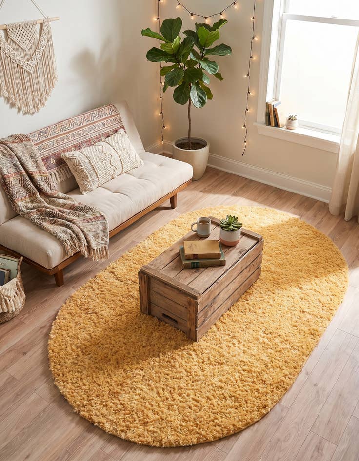 Detail image of 3' x 5' 3 Zermatt Shag Oval Rug