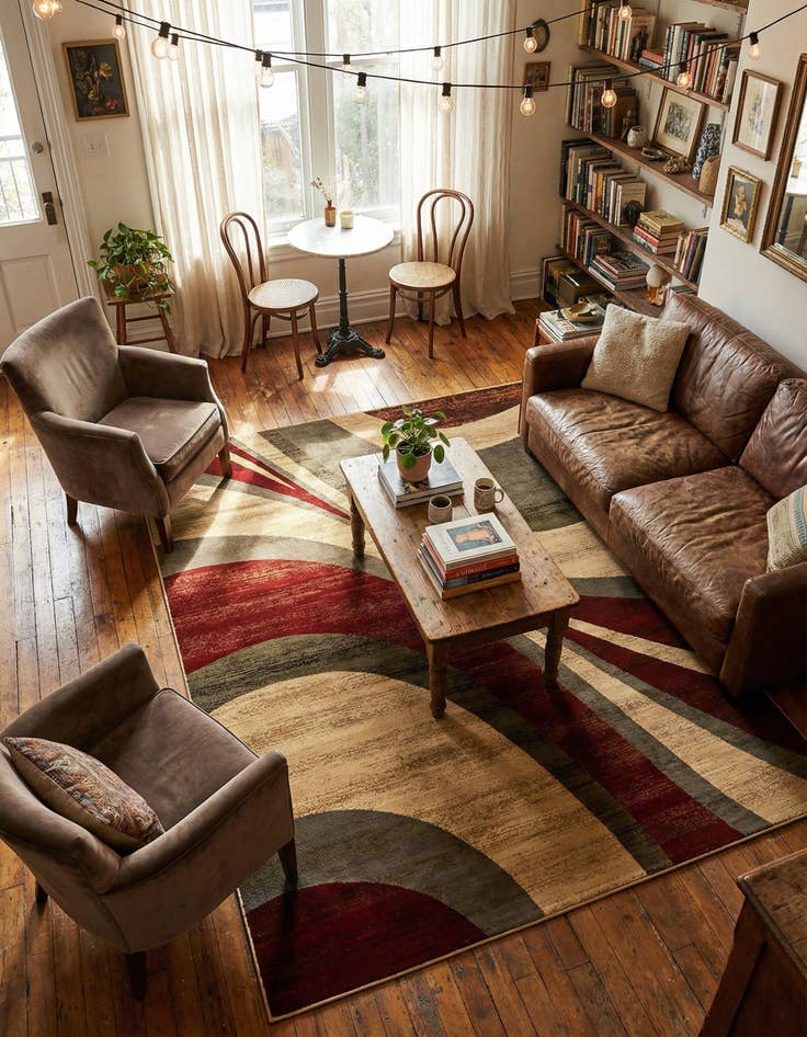 Detail image of 7' 10 x 10' Coffee Shop Rug