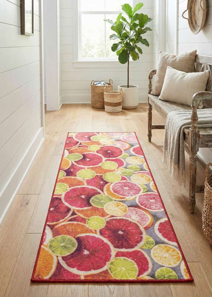 2' x 5' 1 Easy-Clean Jill Zarin Caribbean Indoor / Outdoor Runner Rug