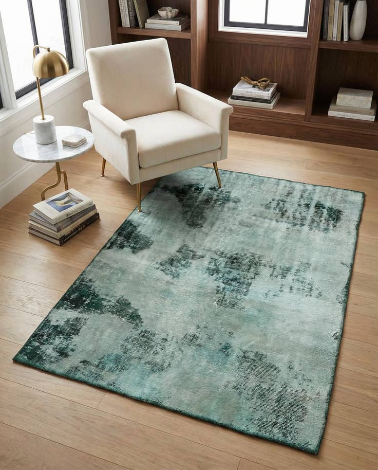 Detail image of 3' 8 x 5' Hand Knotted Ultra Vintage Persian Wool Rug